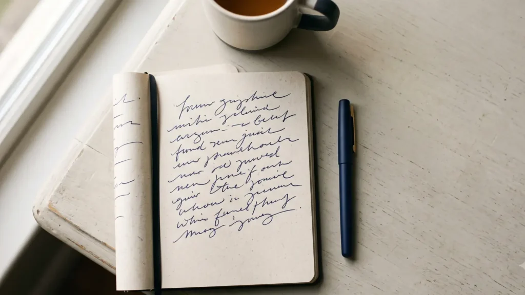 How to Build a Relapse Prevention Plan That Works 1 Open notebook and pen on a desk in morning light