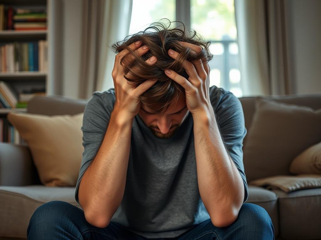 Person experiencing intense cravings for substances despite previous attempts to quit Person experiencing intense cravings for substances despite previous attempts to quit