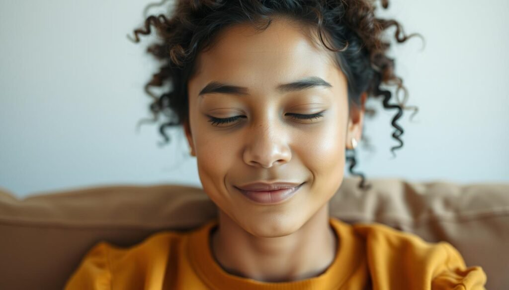 Person finding balance between productivity and emotional awareness, showing healthy alternatives to constant busyness