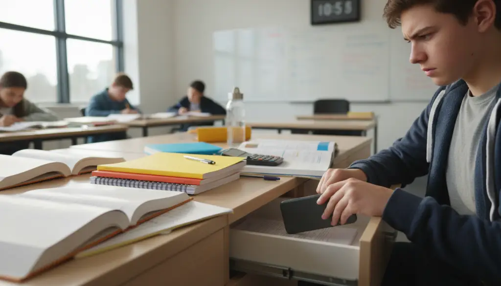 How to Stop Digital Distraction and Reclaim Your Focus 3 Student putting smartphone away to focus on studying
