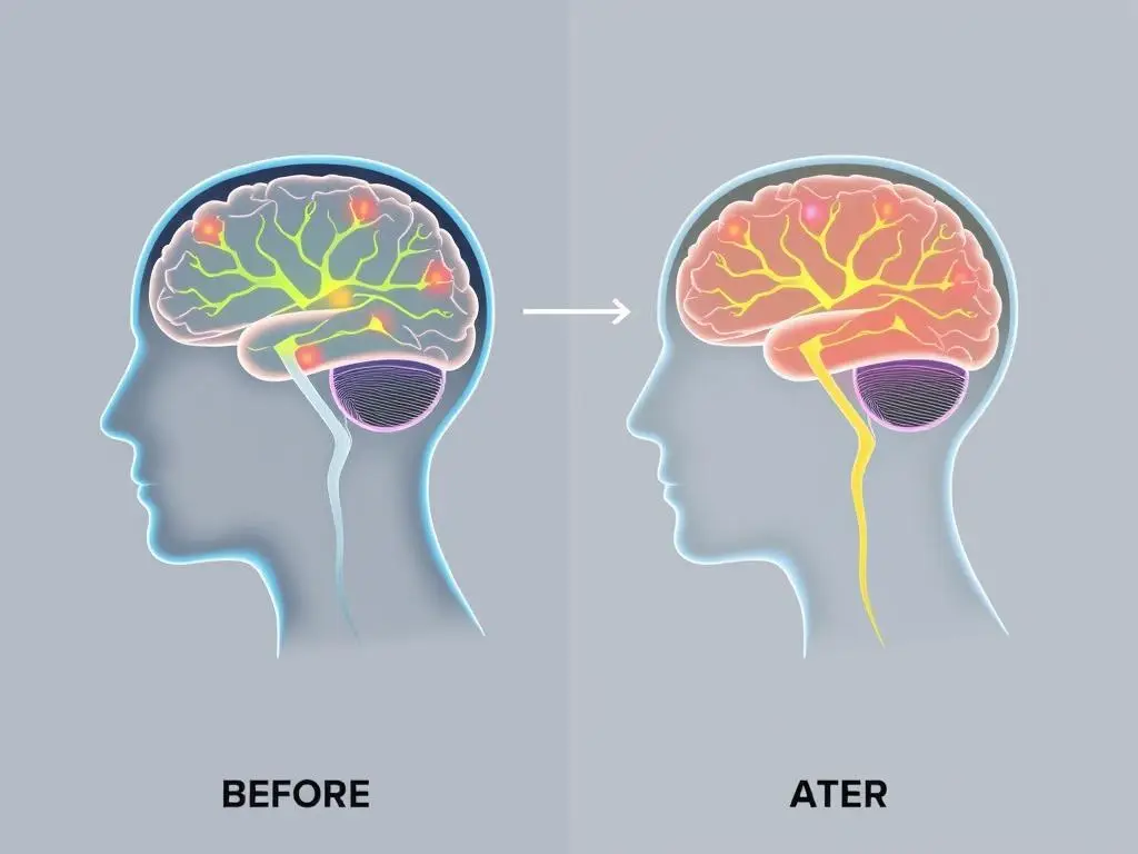 Overcoming Fear of Movement: How to Break the Cycle of Chronic Pain with PRT 3 Brain neuroplasticity concept showing neural pathway changes