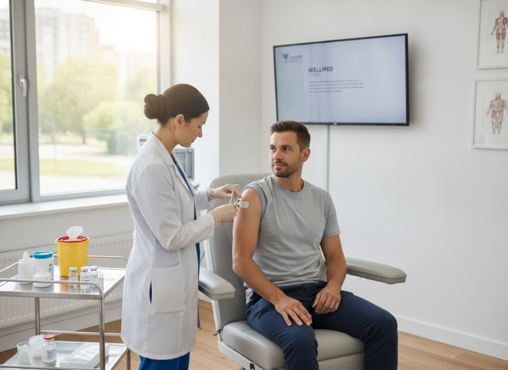 Understanding Tetanus Incubation Period and Disease Progression 5 Healthcare professional administering tetanus vaccination